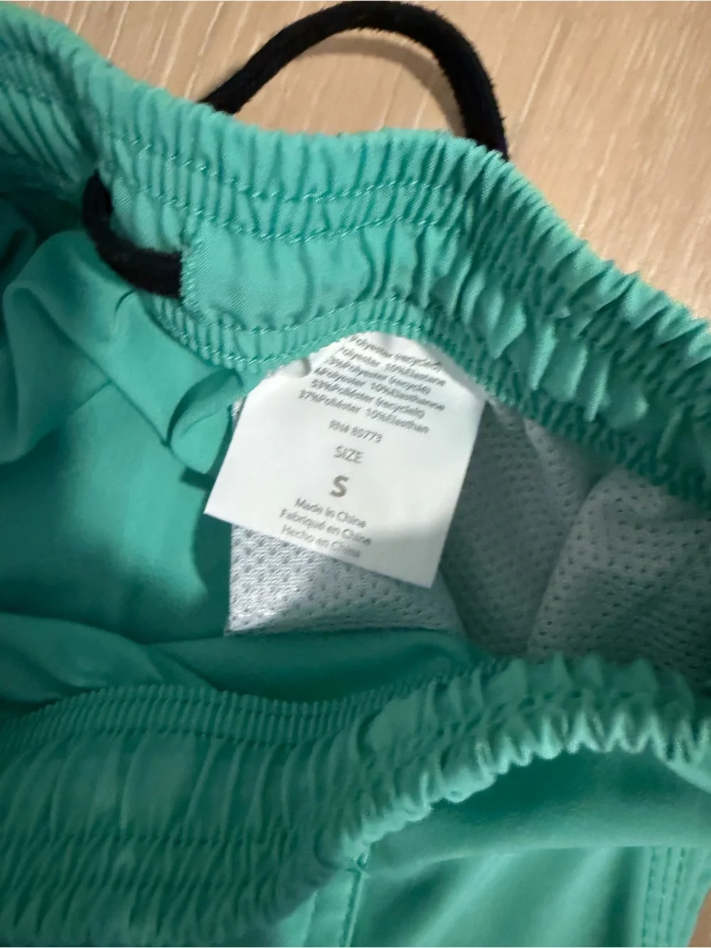 O'Neill Men's Teal Swim Trunks with Black Drawstring